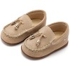 BabyWalker Βαπτιστικά παπούτσια Καστόρινο δετό loafer Μπεζ PRI.2121